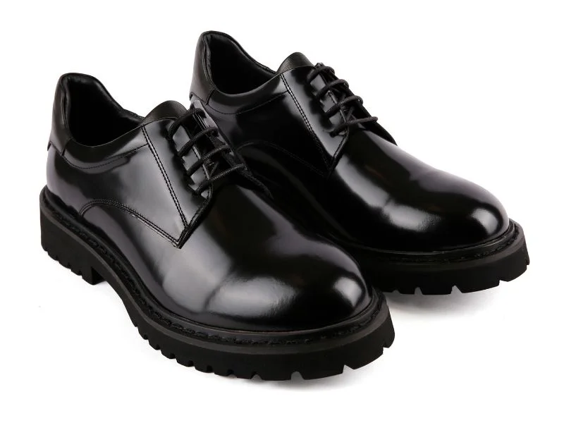 Trust Shoes Men Emin Ayakkabı Bağcıklı Siyah Erkek Casual Ayakkabı