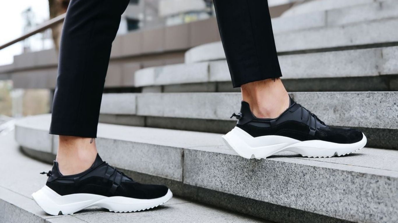 Trust Shoes Men Siyah Erkek Lastikli Spor Ayakkabı