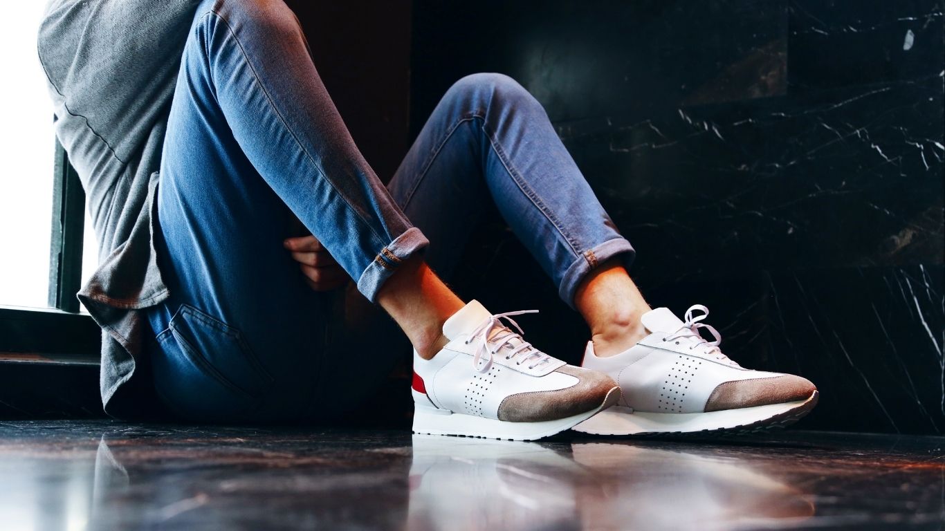 Trust Shoes Men Erkek Bağcıklı Beyaz Sneakers Ayakkabı