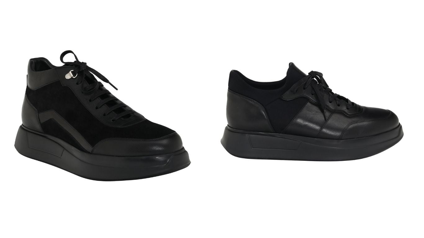 Trust Shoes Men Erkek Siyah Bağcıklı Spor Ayakkabı