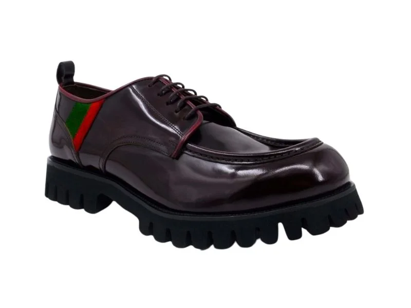 Trust Shoes Мужская бордовая мужская повседневная обувь на шнуровке