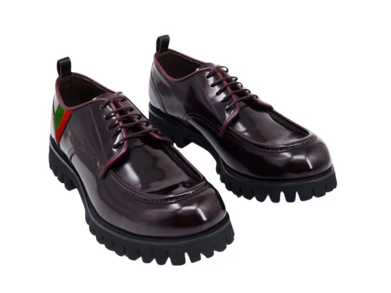 Trust Shoes Мужская бордовая мужская повседневная обувь на шнуровке
