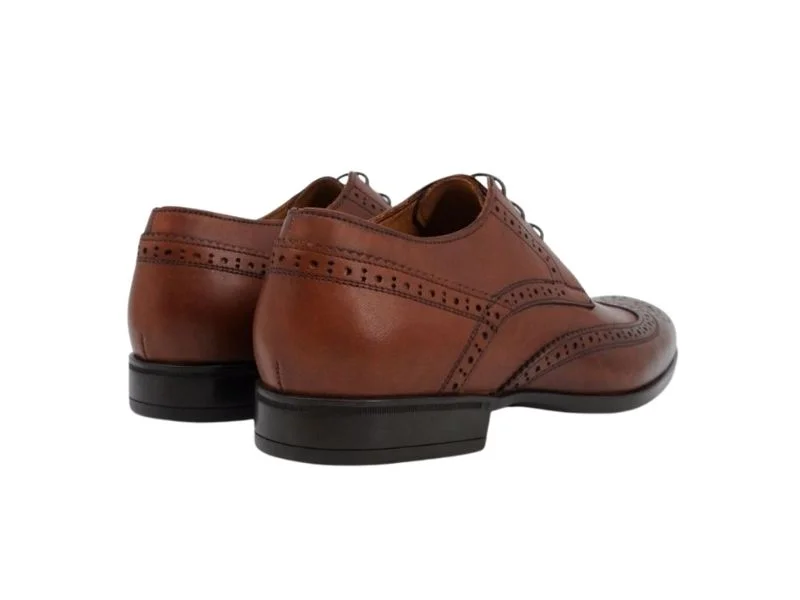 Trust Shoes Men Laced Studded Tan Men's Classic Shoes