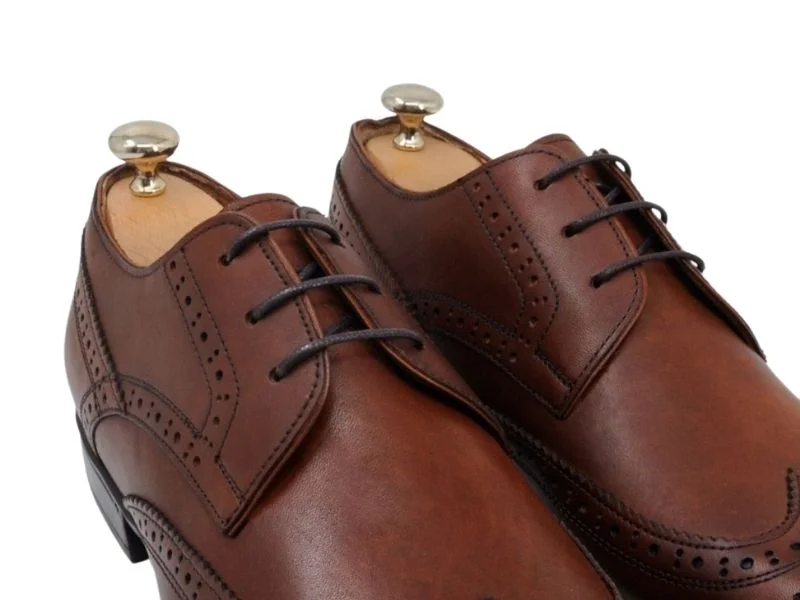 Trust Shoes Men Laced Studded Tan Men's Classic Shoes