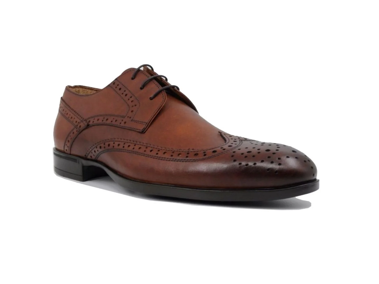 Trust Shoes Men Laced Studded Tan Men's Classic Shoes