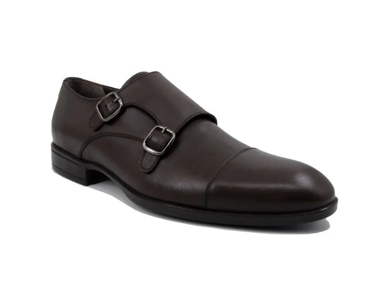 Trust Shoes Men Dark Brown Monk Strap Men's Classic Shoes