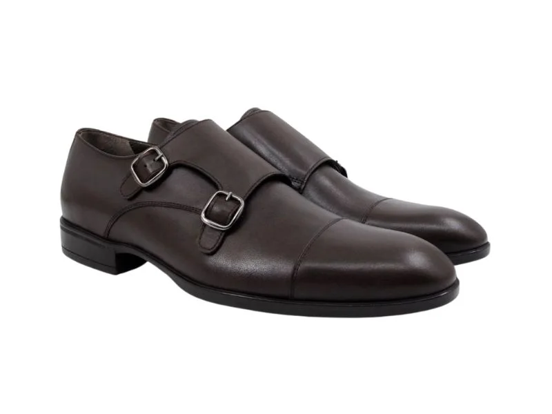 Trust Shoes Men Dark Brown Monk Strap Men's Classic Shoes