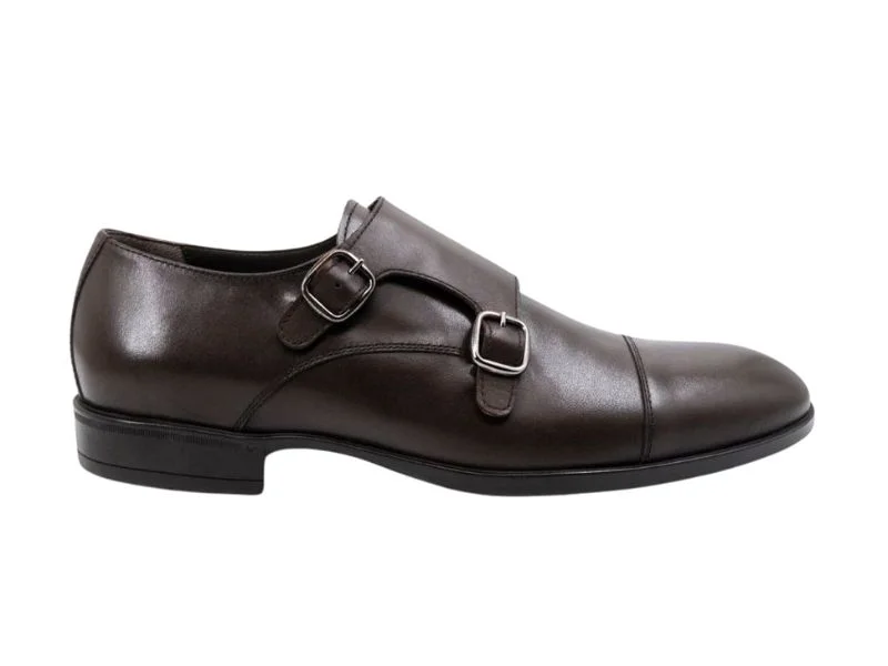 Trust Shoes Men Dark Brown Monk Strap Men's Classic Shoes