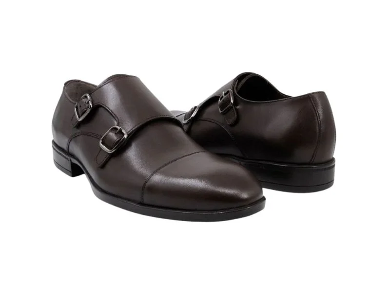 Trust Shoes Men Dark Brown Monk Strap Men's Classic Shoes