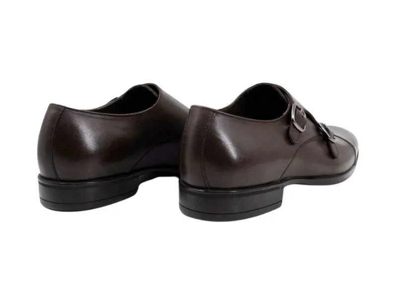 Trust Shoes Men Dark Brown Monk Strap Men's Classic Shoes
