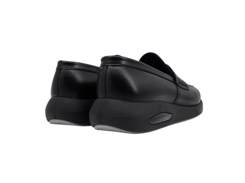 Мужская черная кожаная повседневная обувь Trust Shoes с поясом