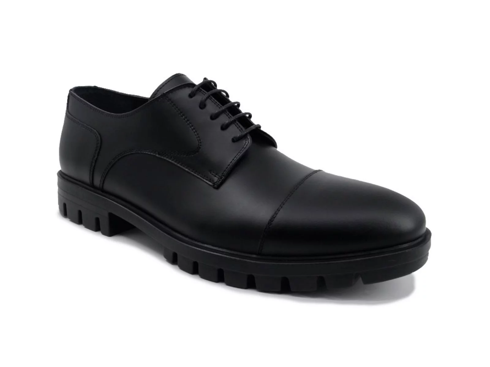 Trust Shoes Мужская черная мужская повседневная обувь на шнуровке