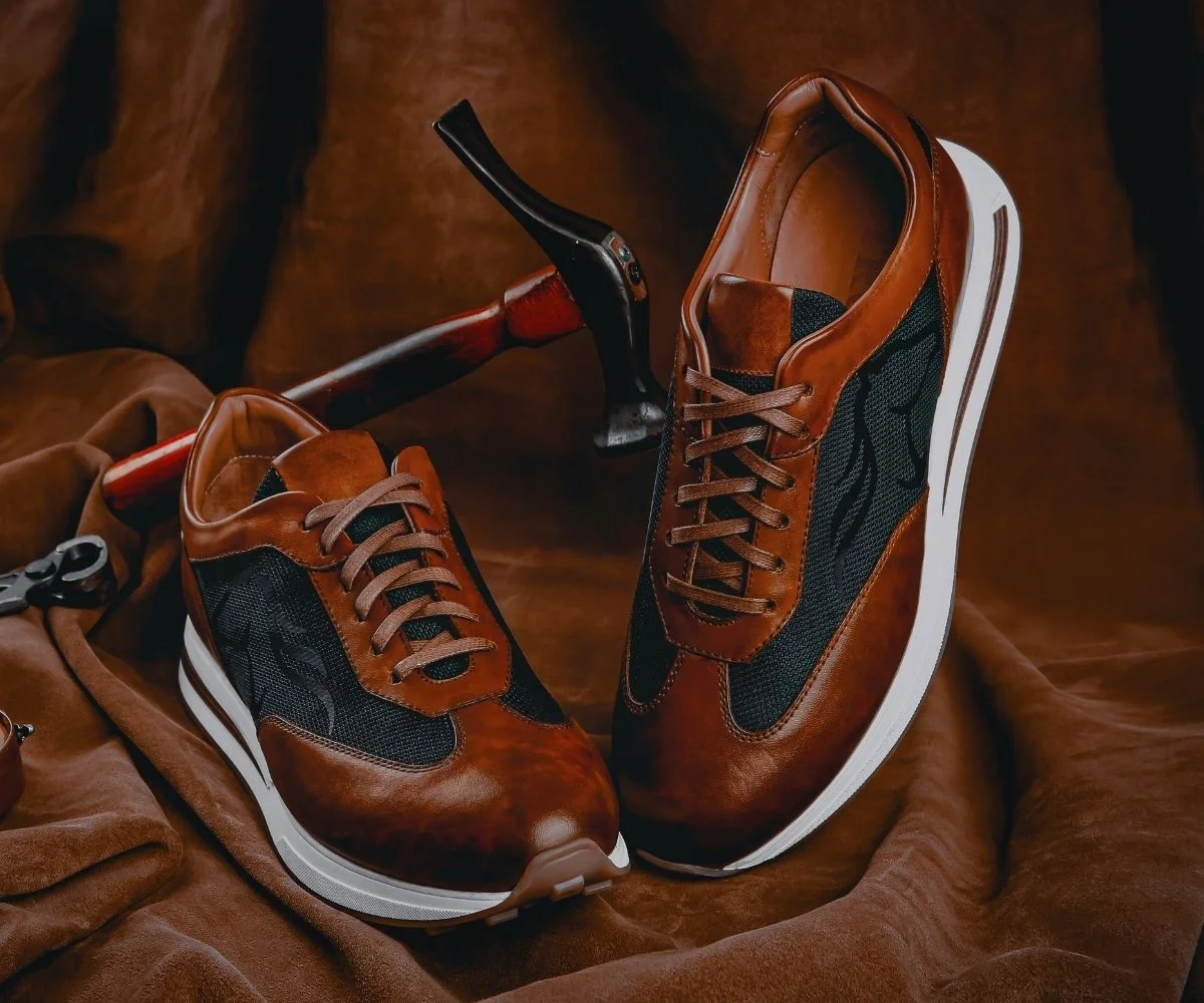 Trust Shoes Men Bağcıklı Kahverengi Erkek Deri Spor Ayakkabı