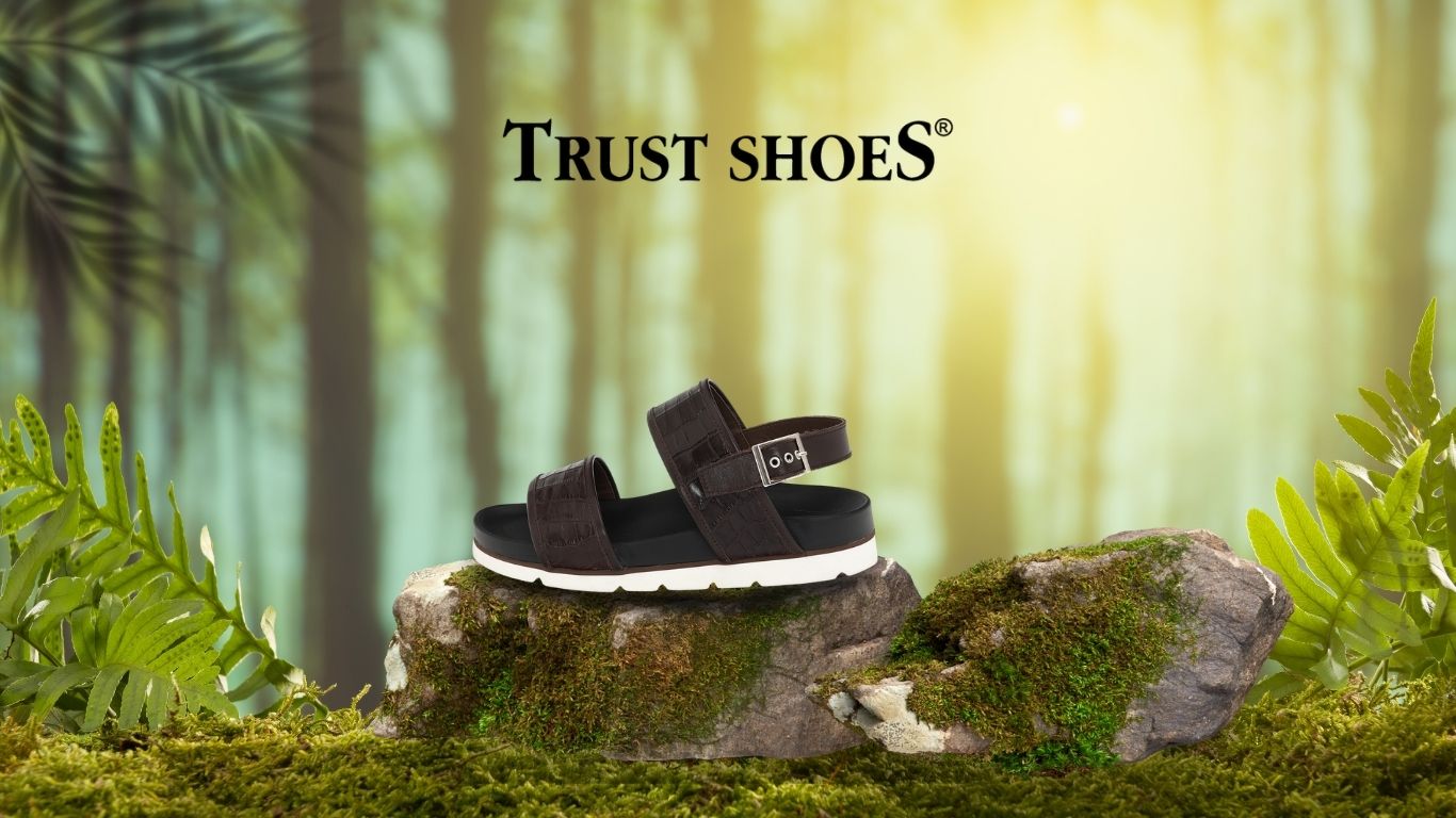 Trust Shoes Men Kahverengi Erkek Deri Sandalet