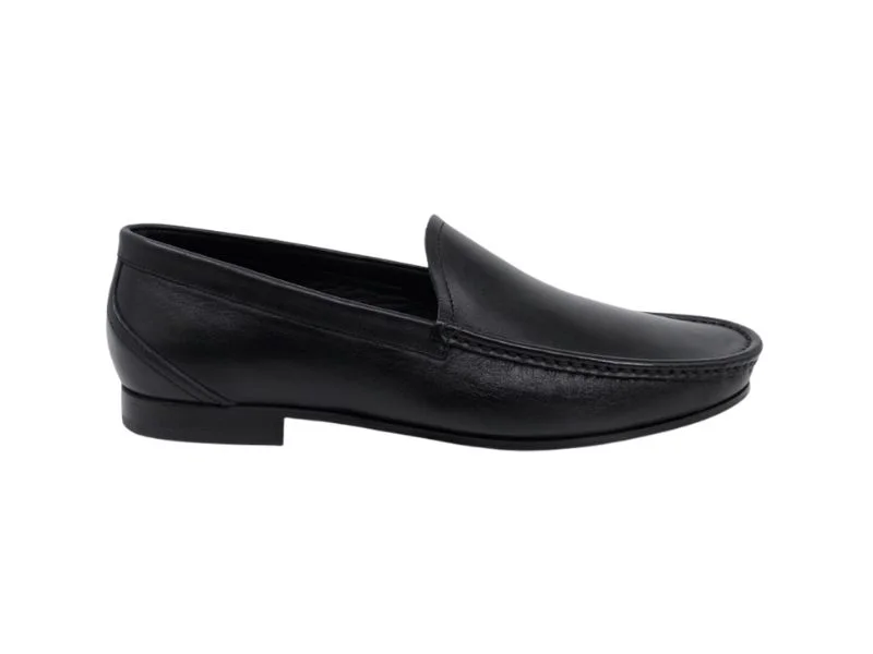Trust Shoes Мужская черная кожаная повседневная обувь