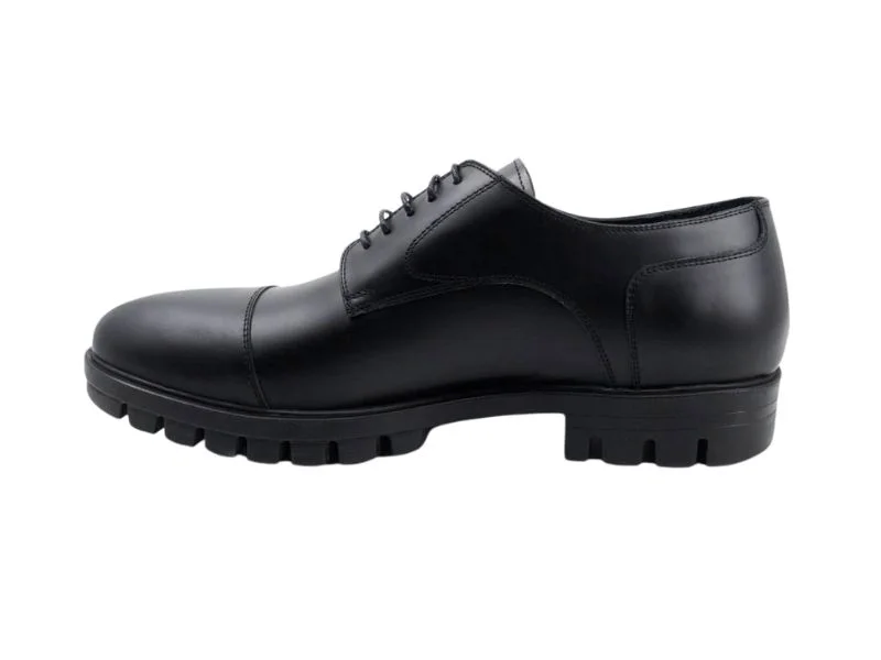 Trust Shoes Мужская черная мужская повседневная обувь на шнуровке