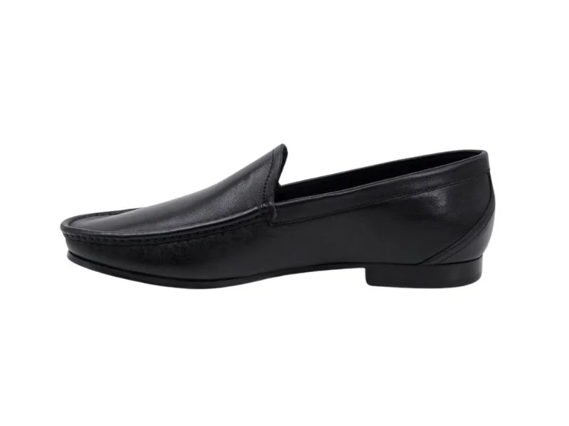 Trust Shoes Мужская черная кожаная повседневная обувь