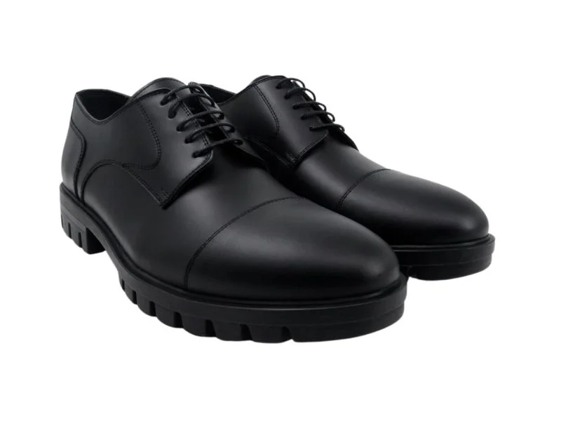 Trust Shoes Мужская черная мужская повседневная обувь на шнуровке