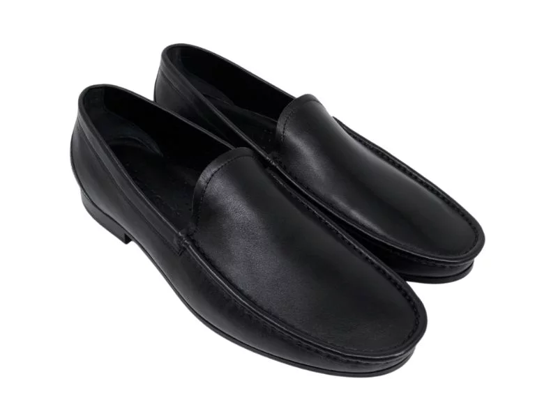 Trust Shoes Мужская черная кожаная повседневная обувь