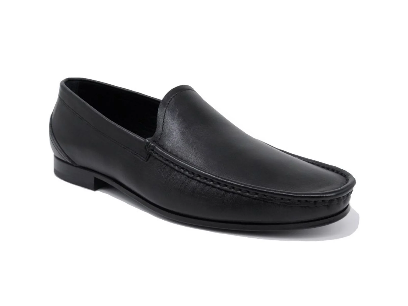 Trust Shoes Мужская черная кожаная повседневная обувь