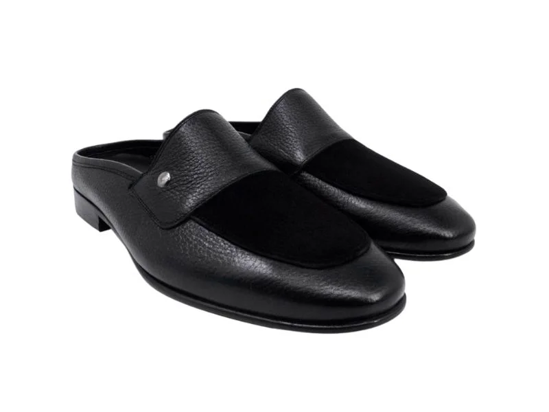 Trust Shoes Men Black Sabo Men's Classic Shoes