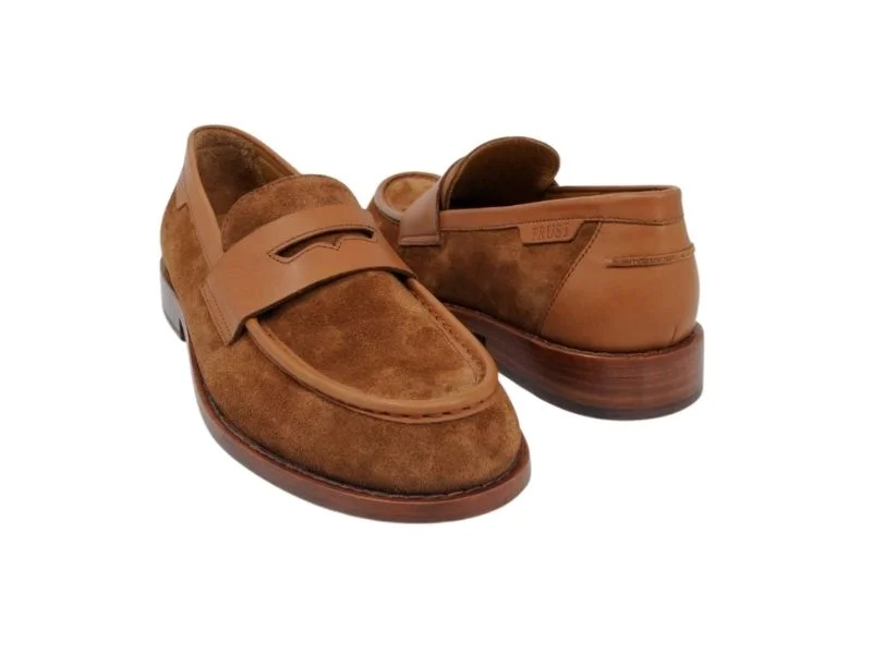 Trust Shoes Мужская коричневая мужская повседневная обувь с поясом