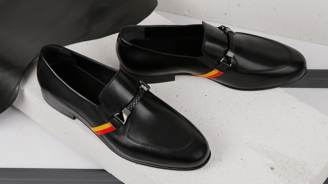 Trust Shoes Men Siyah Erkek Klasik Deri Ayakkabı