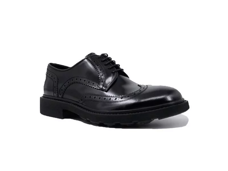 Trust Shoes Мужская черная мужская кожаная повседневная обувь на шнуровке с шипами Trust Shoes Мужская черная мужская кожаная повседневная обувь на шнуровке с шипами