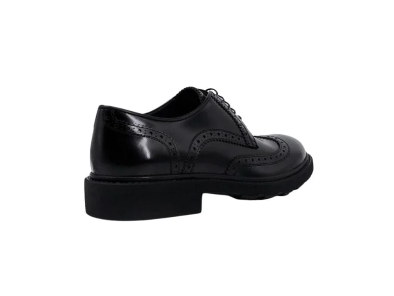 Trust Shoes Мужская черная мужская кожаная повседневная обувь на шнуровке с шипами