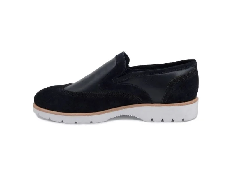 Trust Shoes Мужская темно-синяя замшевая мужская повседневная обувь с шипами