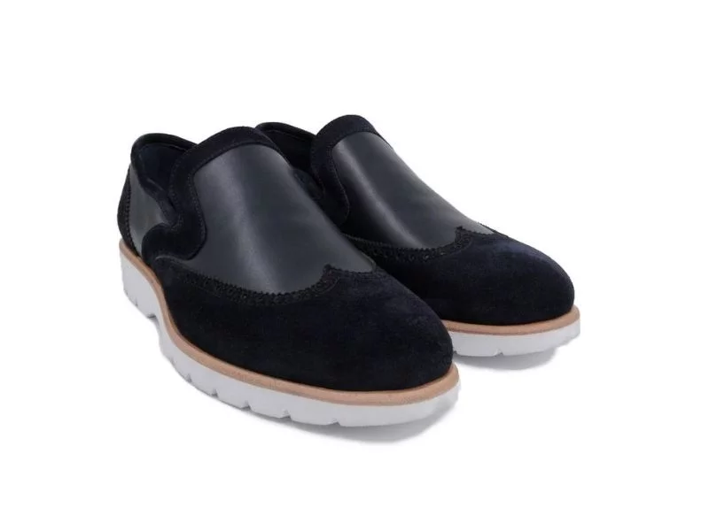 Trust Shoes Мужская темно-синяя замшевая мужская повседневная обувь с шипами