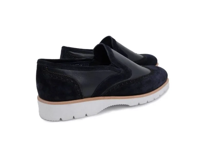 Trust Shoes Мужская темно-синяя замшевая мужская повседневная обувь с шипами