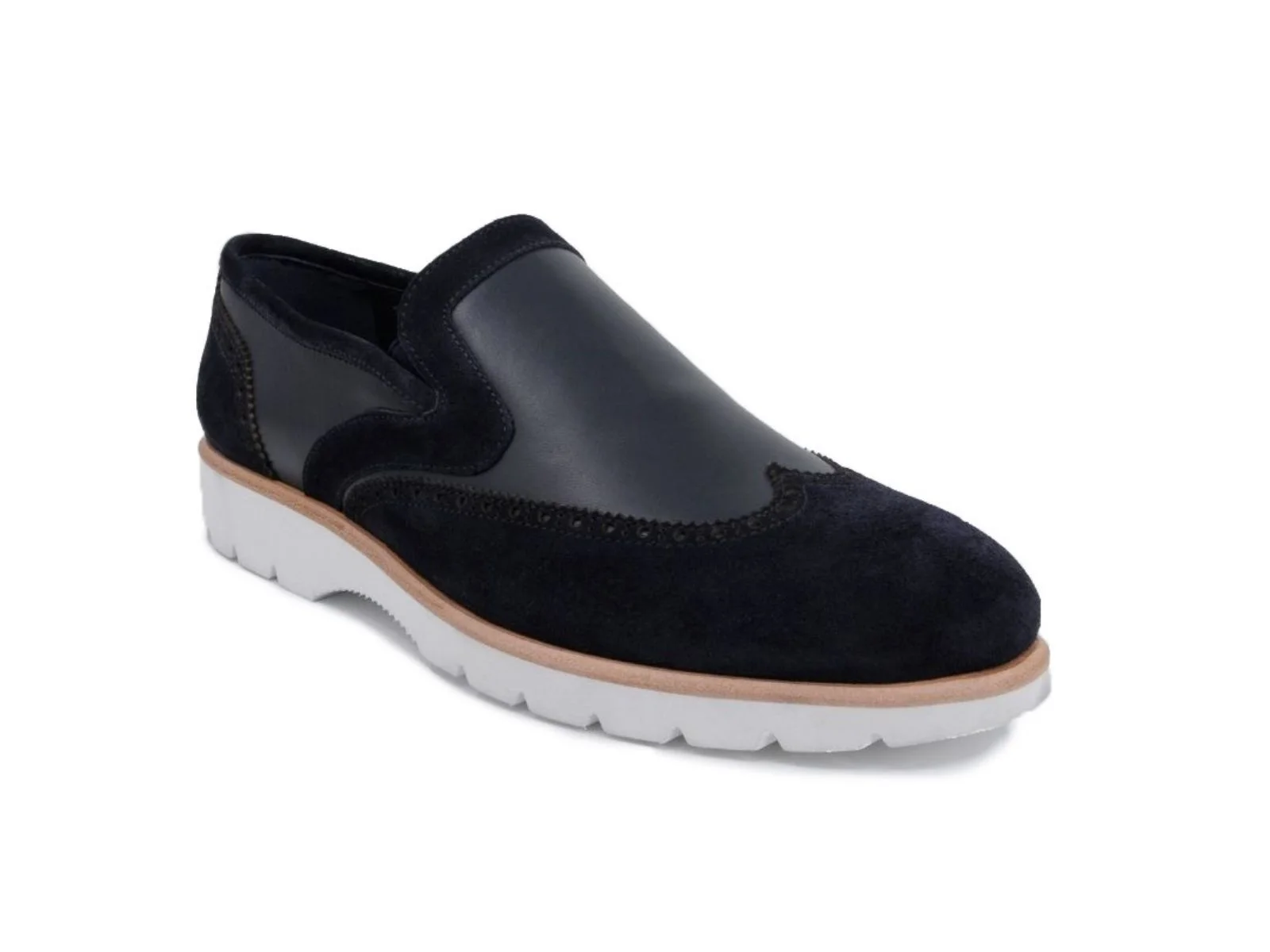 Trust Shoes Мужская темно-синяя замшевая мужская повседневная обувь с шипами