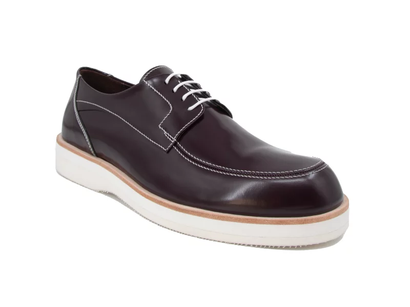 Trust Shoes Мужская бордовая мужская кожаная повседневная обувь на шнуровке Trust Shoes Мужская бордовая мужская кожаная повседневная обувь на шнуровке
