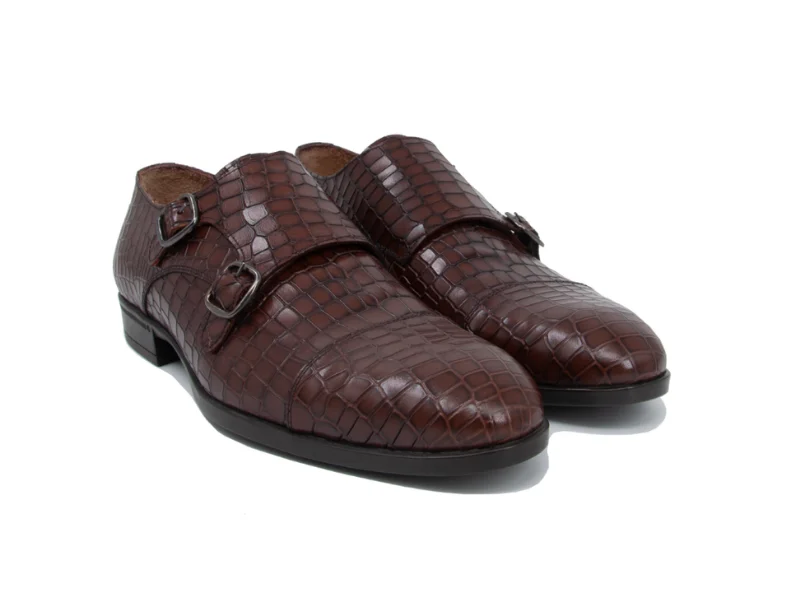 Trust Shoes Men Crocodile Printed Men's Leather Classic Shoes
