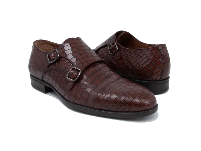 Trust Shoes Men Crocodile Printed Men's Leather Classic Shoes