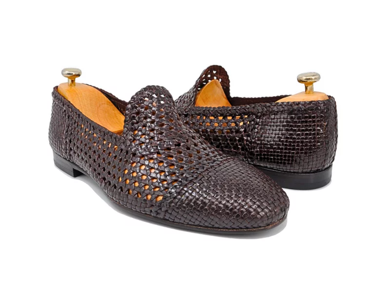 Trust Shoes Men Brown Knit Men's Summer Classic Shoes