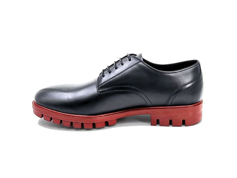 Trust Shoes Мужская черная мужская кожаная повседневная обувь на шнуровке