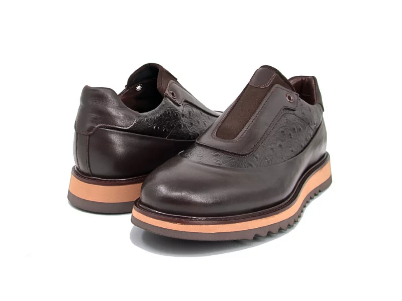 Trust Shoes Мужская повседневная обувь из лайкры с крокодиловым принтом