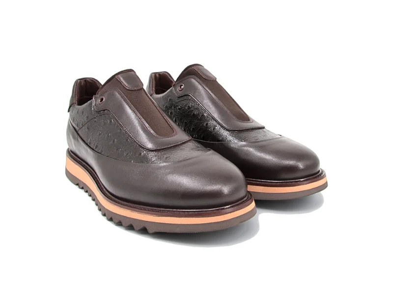 Trust Shoes Мужская повседневная обувь из лайкры с крокодиловым принтом