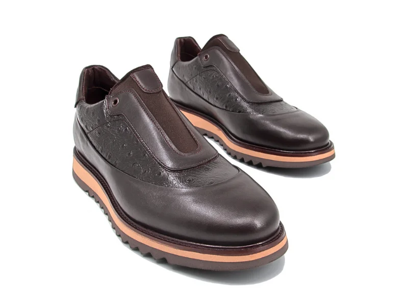 Trust Shoes Мужская повседневная обувь из лайкры с крокодиловым принтом