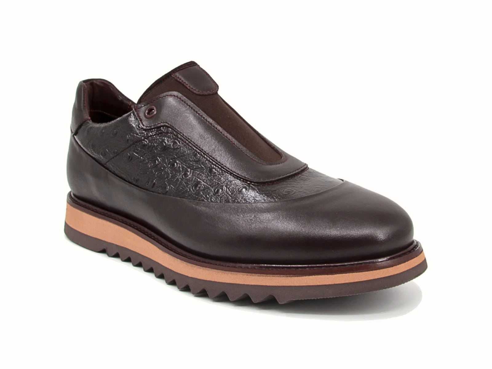Trust Shoes Мужская повседневная обувь из лайкры с крокодиловым принтом