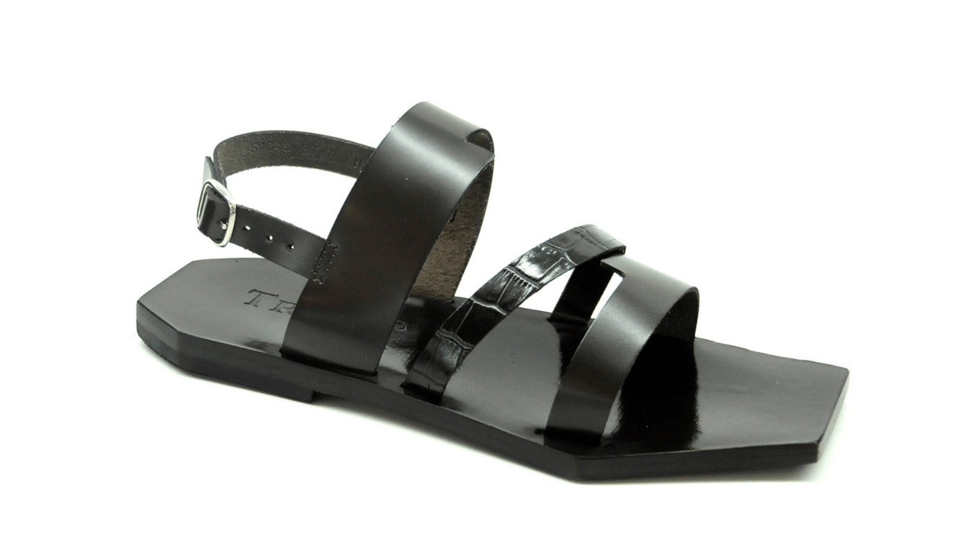 Trust Shoes Men Atkılı Deri Sandalet