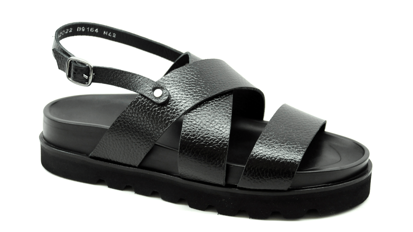 Trust Shoes Men Atkılı Deri Sandalet