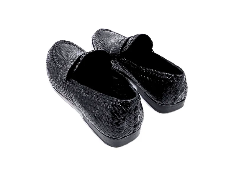 Trust Shoes Men Knit Leather Men's Classic Shoes