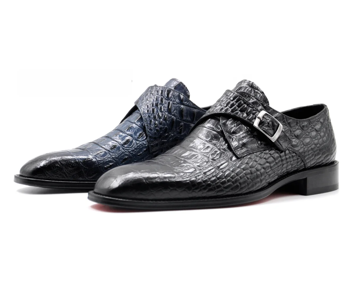 Trust Shoes Men Crocodile Printed Men's Leather Classic Shoes Trust Shoes Men Crocodile Printed Men's Leather Classic Shoes
