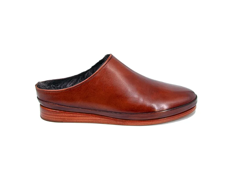 Trust Shoes Men Brown Leather Sabo Shoes