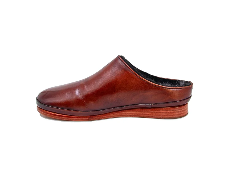Trust Shoes Men Brown Leather Sabo Shoes