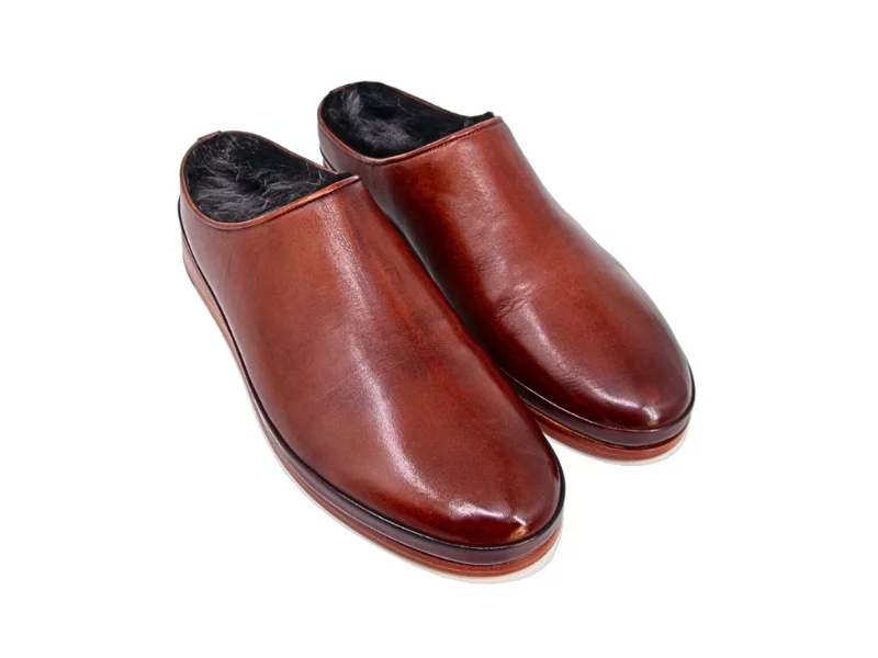 Trust Shoes Men Brown Leather Sabo Shoes