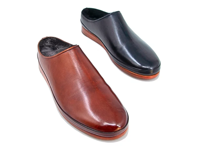 Trust Shoes Men Brown Leather Sabo Shoes